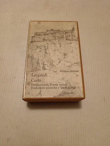 Parnaso italiano leopardi - -,