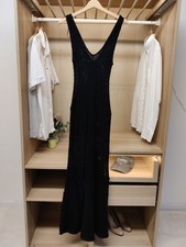 ZARA ABITO GILET MAXI NERO