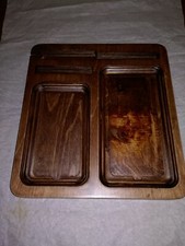 ORGANIZER, SVUOTATASCHE E PORTACELLULARE IN LEGNO BETULLA 23 X 21 CM TAVOLO 