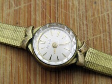 Orologio NIVADA placcato oro (20 micron), orologio da polso, orologio da donna, swiss made, vintage