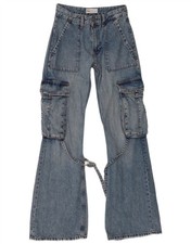 Jeans donna Zara cargo svasato