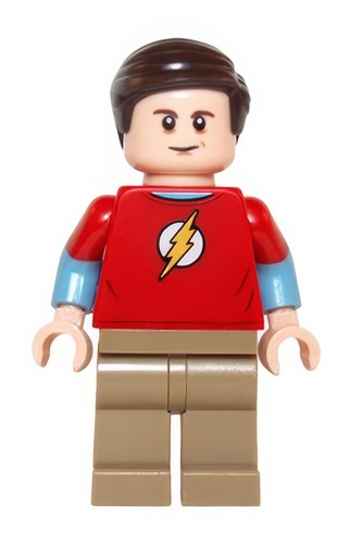 Nuova minifigure lego sheldon - nuova,