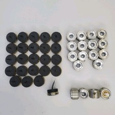 Eames Herman Miller Cupole del Silenzio + Prese Scivoli Alluminio 6/8" Lotto Vintage