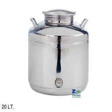 FUSTO BIDONE SANSONE X OLIO MOD. EUROPA SALDATO ACCIAIO 20LT CON PREDISPOSIZIONE