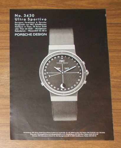 Rara pubblicità vintage - , iwc