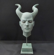 Statua Busto Lilith, Corna di Diavolo, Ebreo, Oggetti Decorativi, Scultura