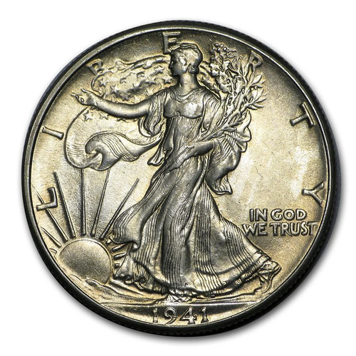Mezzo dollaro 1941 - , walking