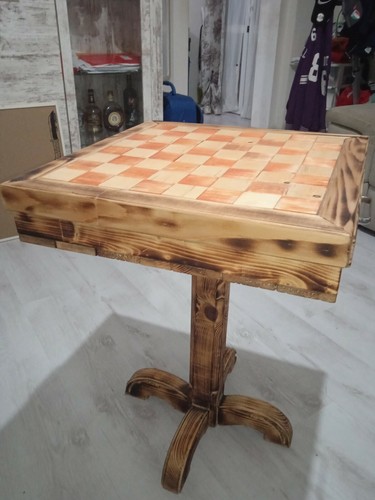 Scacchiera legno fatta a - fatta,