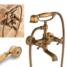 Rubinetto per vasca da bagno retrò nostalgia rubinetto a parete rubinetto per vasca da bagno rubinetto per doccia ottone