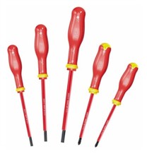 USAG 091 SH 5 SERIE DI 5 GIRAVITI CACCIAVITI ISOLATI 1000 VOLT PER ELETTRICISTI