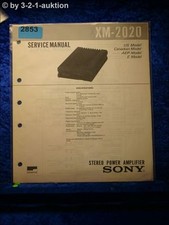 Sony Service Manual XM 2020