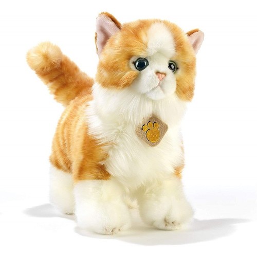 Peluche gatto striato rosso