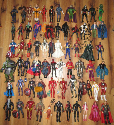 Lotto figurine marvel - lotto, 65