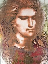 PIETRO ANNIGONI QUADRO OPERA SARAH SU ARGENTO 800 CON FIRMA E CERTIFICATO