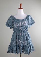 ANTICA SARTORIA Giacomo Cinque NWT Sheer Lace Mini Coverup Dress One Size