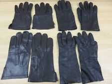 4 paia GUANTI CUOIO NERO motociclista ESERCITO ITALIANO in disuso VINTAGE per di