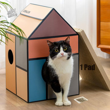 Cardboard Cat Kennel with