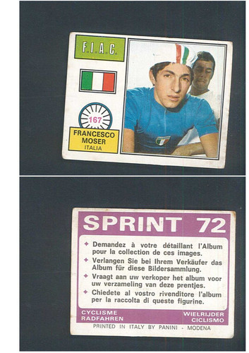 Figurina ciclisti panini - ciclisti,