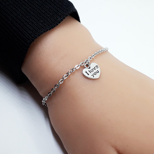Bracciale con cuore argento - con,