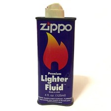 Lattina di Benzina Usata da Collezione Antica Vintage USA Zippo Lighter Fluid