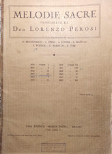 Melodie Sacre pubblicate da Don Lorenzo Perosi Vol. IV -Editrice "Musica Sacra"