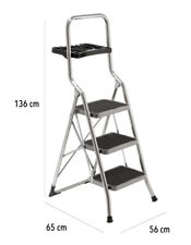 Scala/Sgabello a 3 gradini in Alluminio Gimi Tiko Alluminium 3 