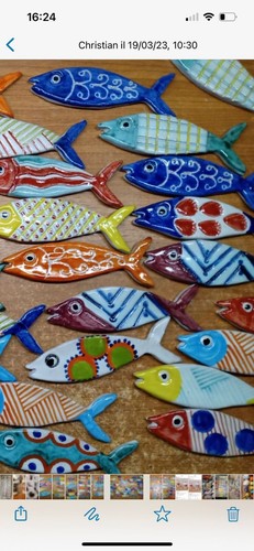 Pesci ceramica parete - da,