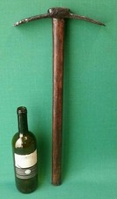 ANTICA MARTELLINA ZAPPA ZAPPETTA BILAMA IN FERRO BATTUTO E FORGIATO 1800. FF95