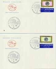 DUE  FDC Con posta prioritaria