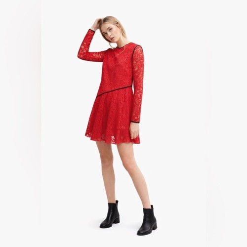 Abito sportmax rosso - abito, pizzo