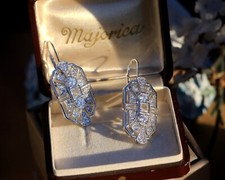 Orecchini Dormeuse Argentati