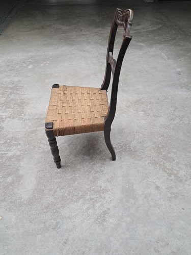Coppia sedie legno antiche - sedie,