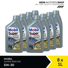 Mobil Super 3000 XE1 5W-30 Mercedes ACEA C3 API SN olio motore 8x1 litri = 8 litri