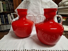 Coppia Vasi Vetro Incamiciato