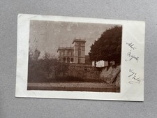 m) Cartolina formato piccolo Lesa Novara villa Tadini 1901 autografo 