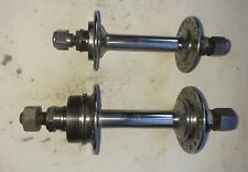 Coppia mozzi ruote per bici epoca, marcati LEGNANO con riquadro, fori 36