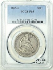 1865-S Seduto Liberty mezzo