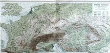 1895 mappa geografica EUROPA