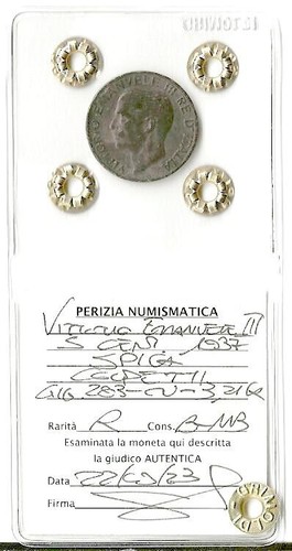 Centesimi del 1937 - , con