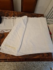 Lenzuolo lino bianca orlo a giorno C.G. Linen Bed Sheet 262x286 B31 °