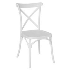 Sedia in plastica  bianca
