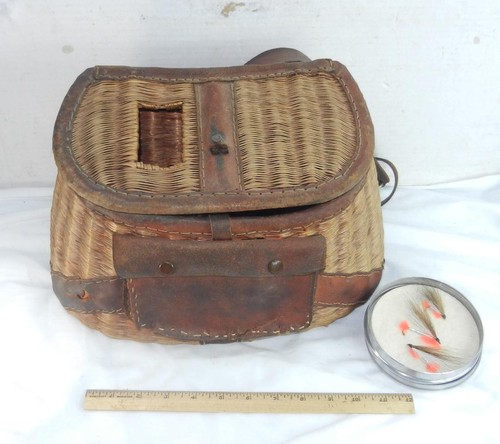 Vintage pesca creel - , vimini