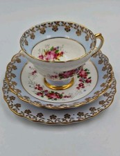 Tazza da tè/caffè doppio piattino Regency Genuine Bone China Madein England 1960
