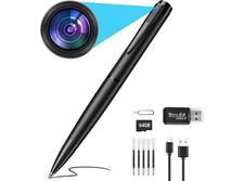 Penna Spia con Telecamera 1080p Full-HD Registrazione Scheda MicroSD 64GB