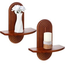 2 Pezzi Scaffali da Parete in
