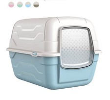 Lettiera chiusa per gatti  coperta con filtro e paletta 