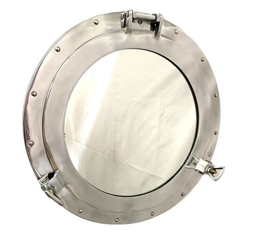 Specchio oblò alluminio - , 15"