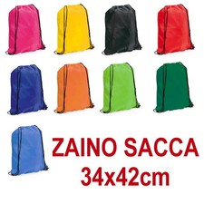 ZAINO BORSA TRACOLLA SACCO SACCA ZAINETTO MARE ESTATE VERDE ROSSO BLU GIALLO