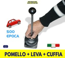 Leva Cambio FIAT 500 EPOCA  D F L R 1957> Pomello Cuffia Marce Kit Leva Marce