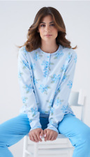 Pigiama calibrato 100% cotone leggero donna  Karel piu' TAGLIE FORTI Art. KC8001